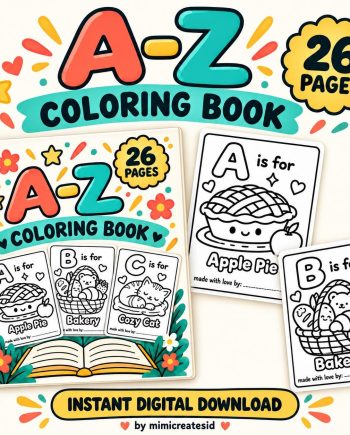 Buku Mewarnai ABC Anak – gambar 1