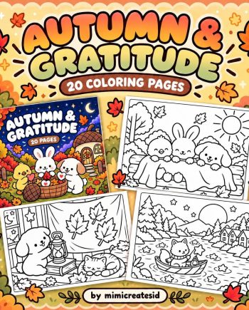 Buku Mewarnai Anak Autumn & Gratitude – gambar 1