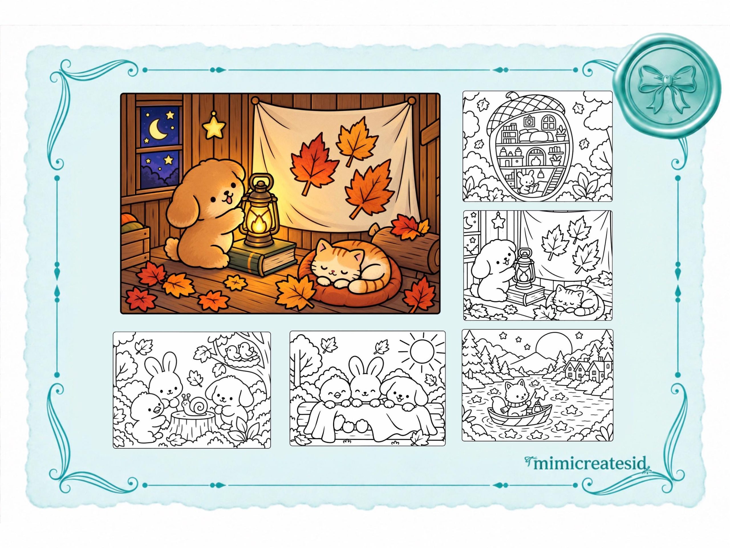 Buku Mewarnai Anak Autumn & Gratitude – gambar 2