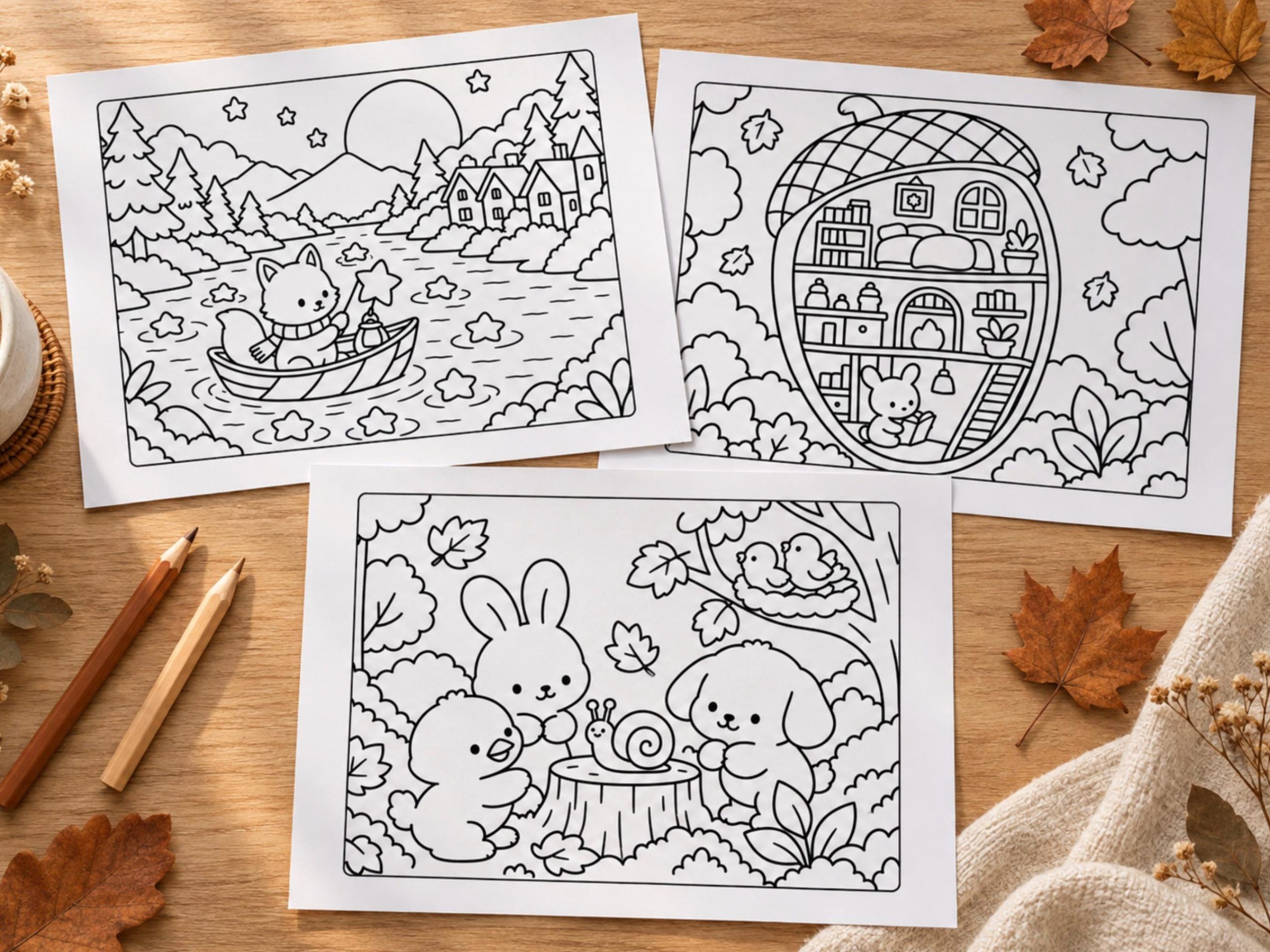 Buku Mewarnai Anak Autumn & Gratitude – gambar 6