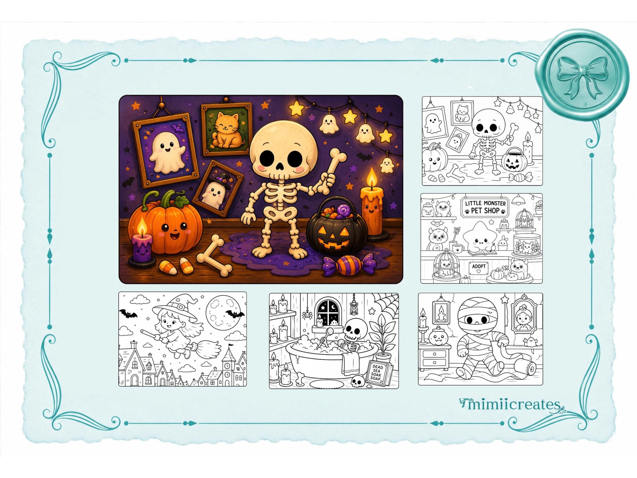 Buku Mewarnai Halloween Anak – gambar 2
