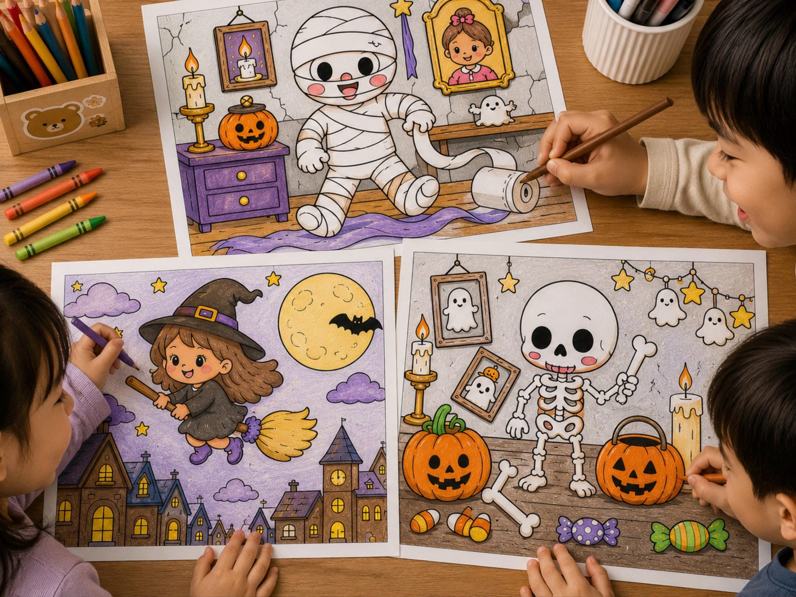 Buku Mewarnai Halloween Anak – gambar 8