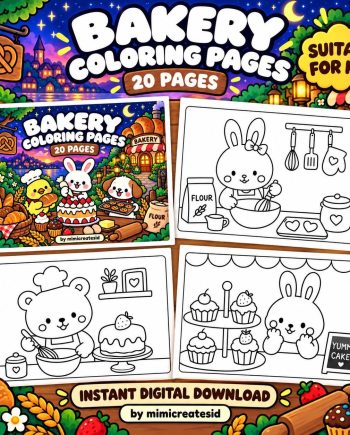 Buku Mewarnai Kawaii Bakery – gambar 1