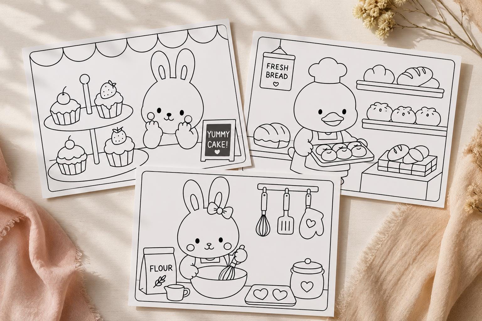 Buku Mewarnai Kawaii Bakery – gambar 4