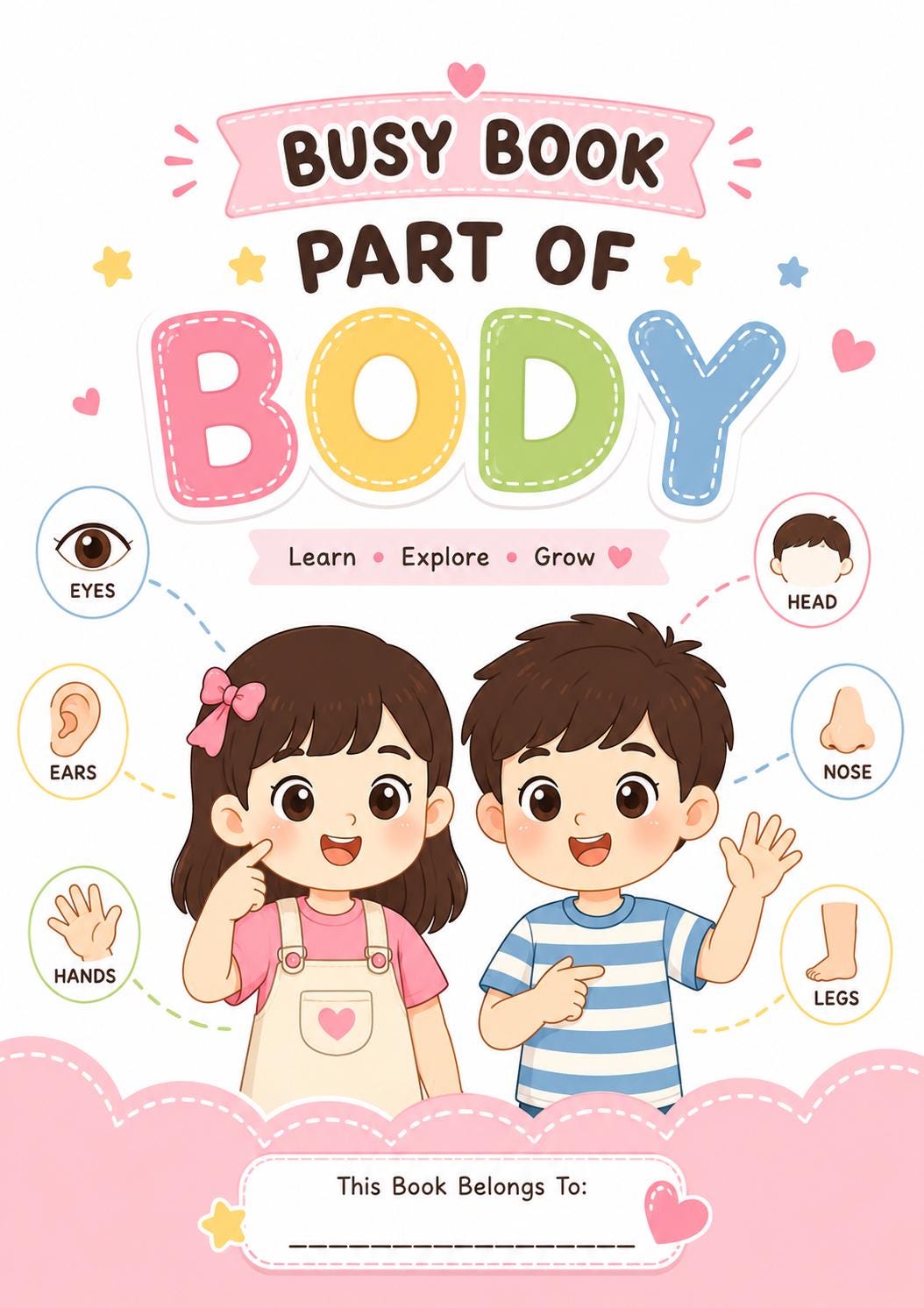 Busy Book Montessori Anggota Tubuh – gambar 1