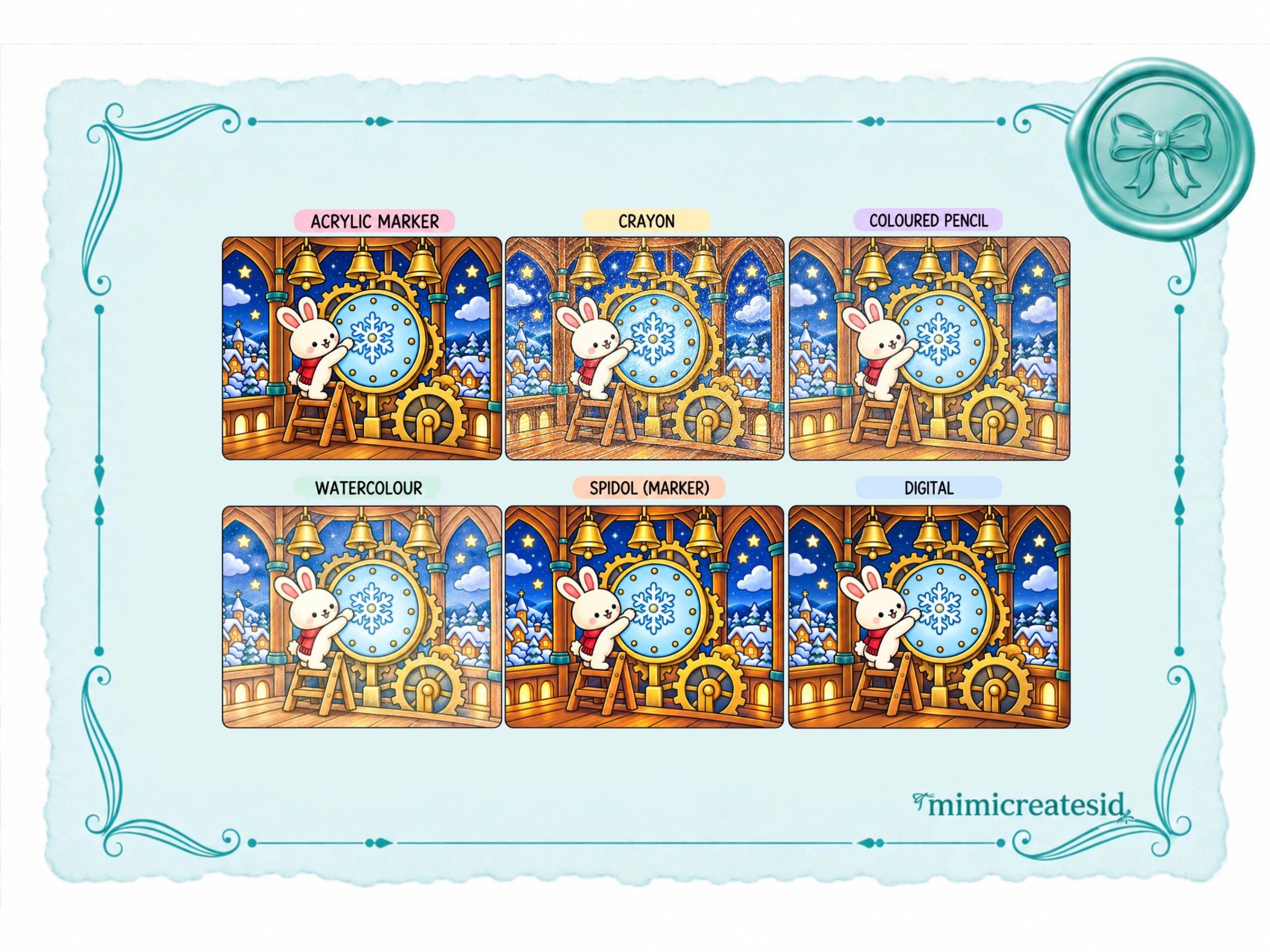 Coloring Book Natal Anak Little Christmas Wonderland – gambar 3