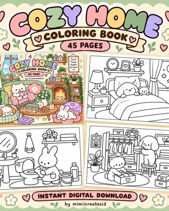 Cozy Coloring Book – gambar 1