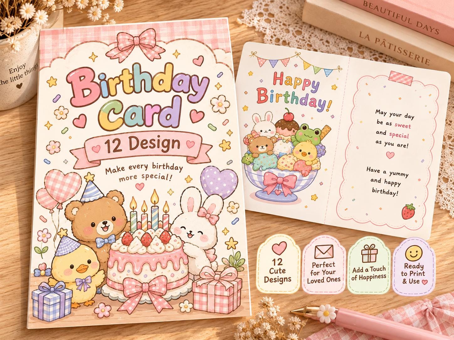 Kartu Ulang Tahun Anak Printable – gambar 1
