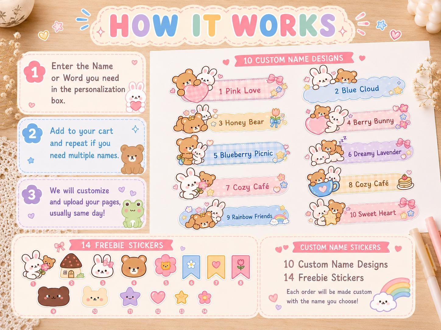 Stiker Nama Anak Printable Custom – gambar 3